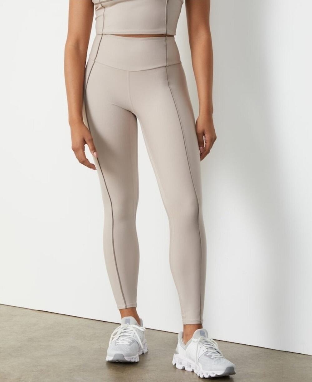 Abercrombie & Fitch YPB sculptLUX 7/8 Leggings Sand Size Small